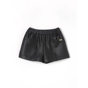 Shorts in pelle sintetica Liu Jo Kids