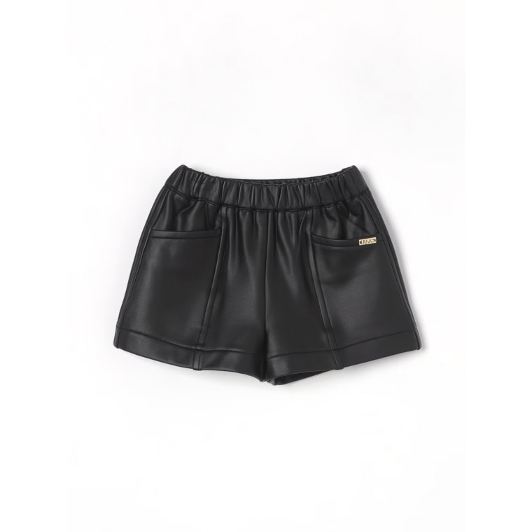 Shorts in pelle sintetica Liu Jo Kids