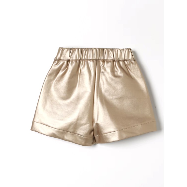 Shorts in pelle sintetica Liu Jo Kids