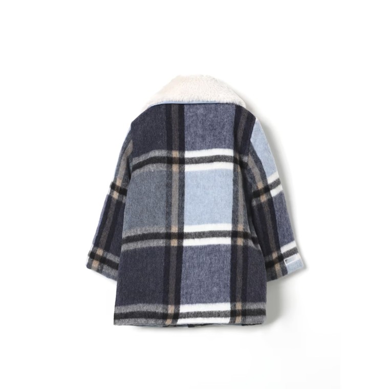 Cappotto check in misto lana Liu Jo Kids