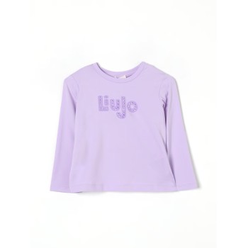 T-shirt con logo e strass Liu Jo Kids