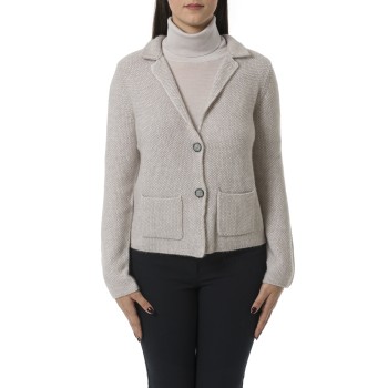 Cardigan Gran Sasso con scollo a V