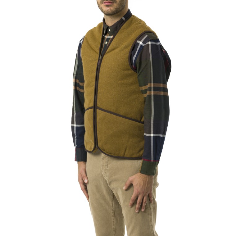 Gilet Barbour in pile con cerniera 