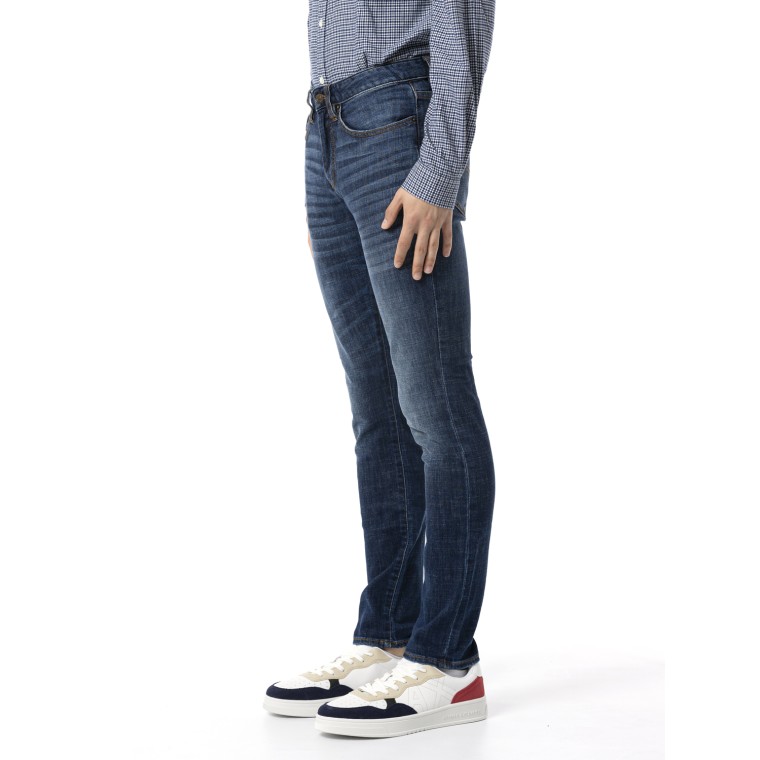 Jeans skinny fit Armani Exchange effetto délavé