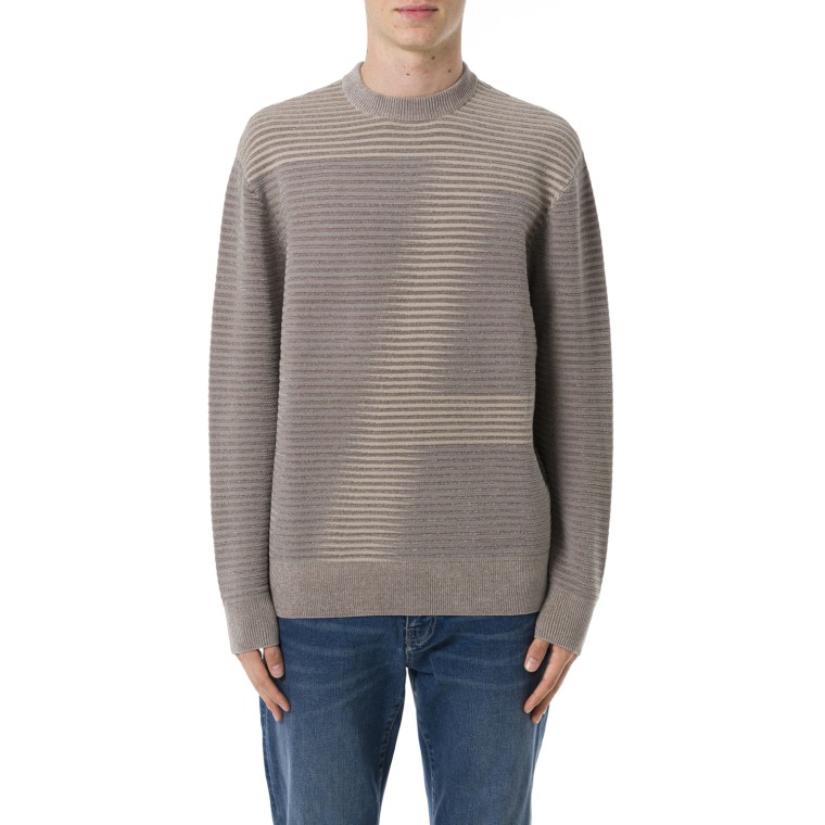 Maglione girocollo a costine Armani Exchange 