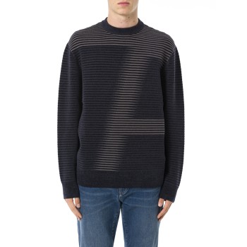 Maglione girocollo a costine Armani Exchange