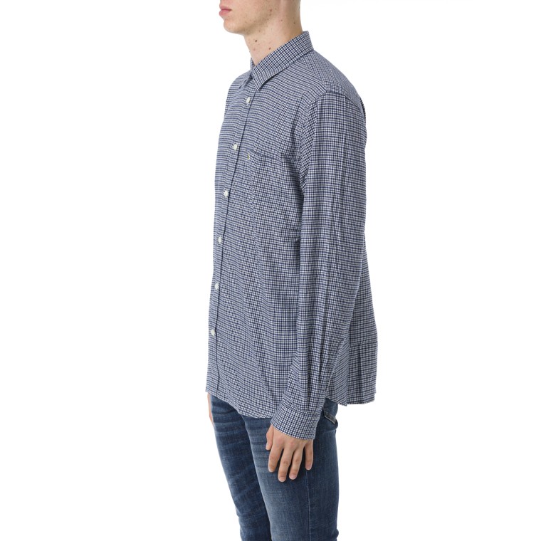 Camicia in flanella di cotone regular fit Lacoste