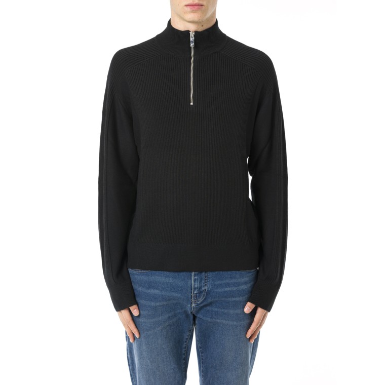 Maglione half zip a collo alto Armani Exchange