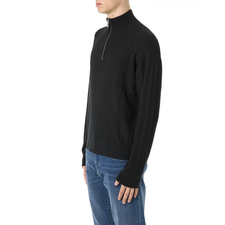 Maglione half zip a collo alto Armani Exchange