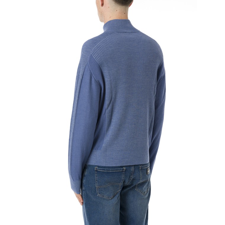 Maglione half zip a collo alto Armani Exchange