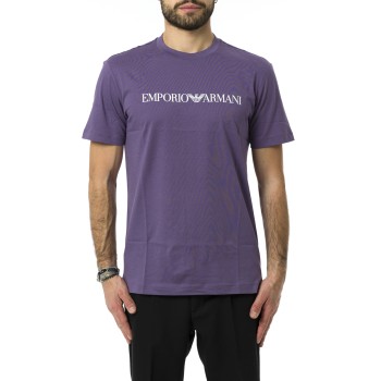 T-shirt Emporio Armani in jersey Pima con stampa logo