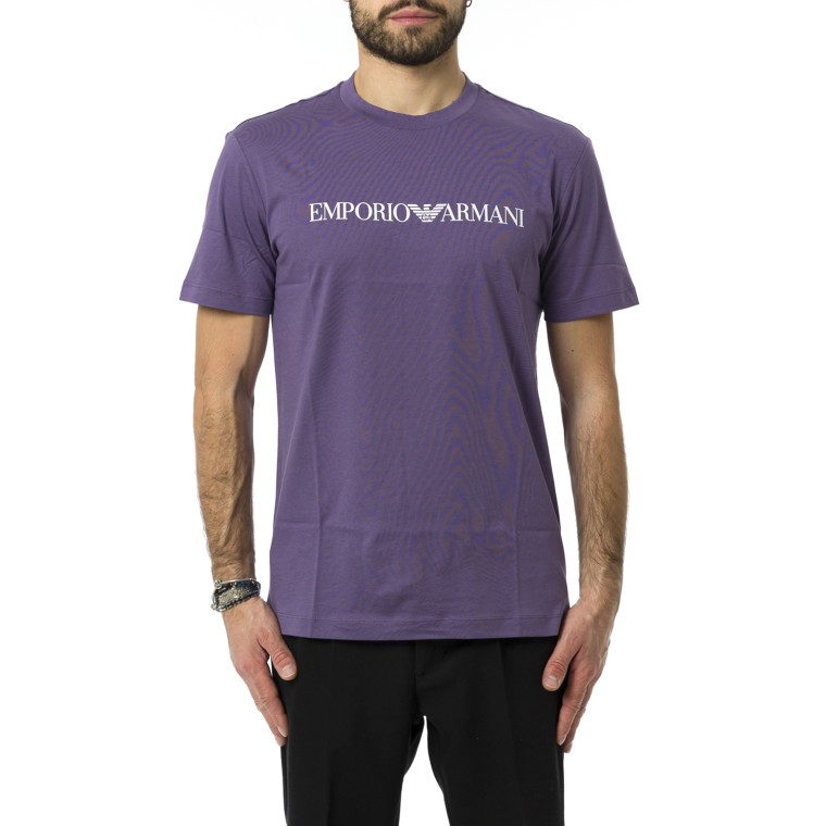 T-shirt Emporio Armani in jersey Pima con stampa logo