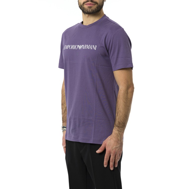 T-shirt Emporio Armani in jersey Pima con stampa logo