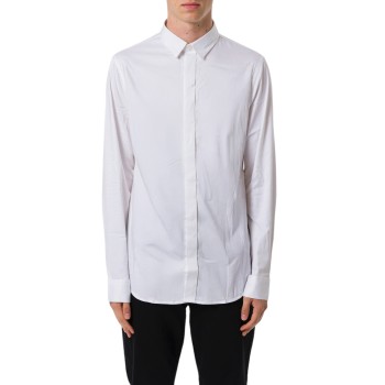 Camicia slim fit in satin stretch Armani Exchange