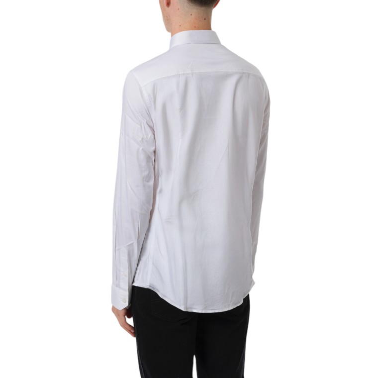 Camicia slim fit in satin stretch Armani Exchange