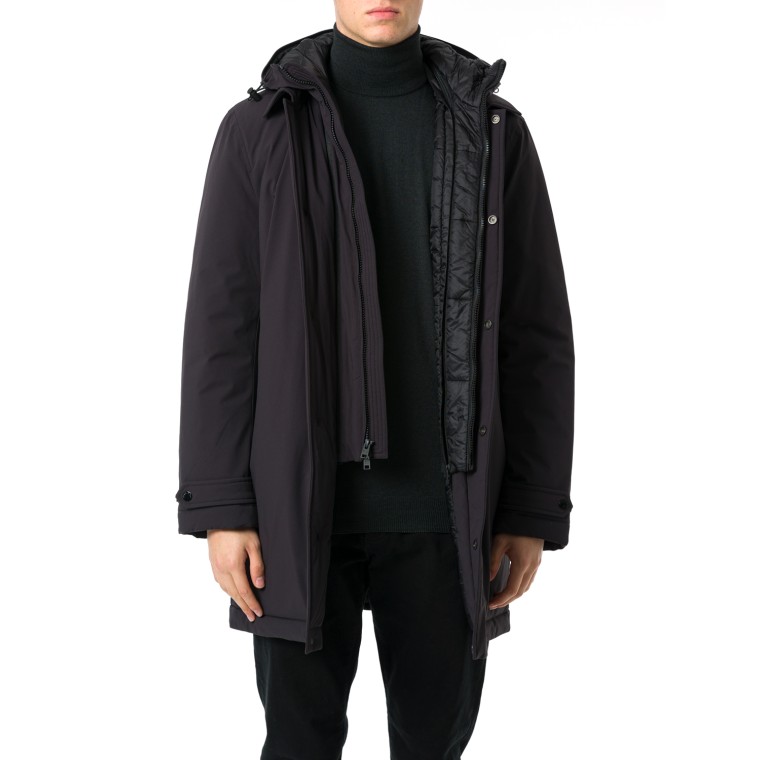 Cappotto 2 in 1 in nylon elasticizzato Woolrich