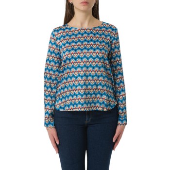 Blusa in twill stampato Emme Marella