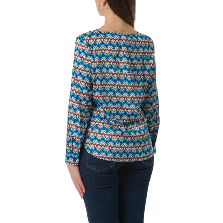 Blusa in twill stampato Emme Marella