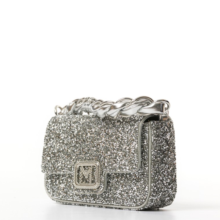 Minibag con logo e strass