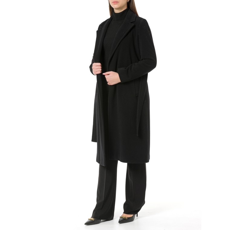 Cappotto in velour con cintura Emme Marella