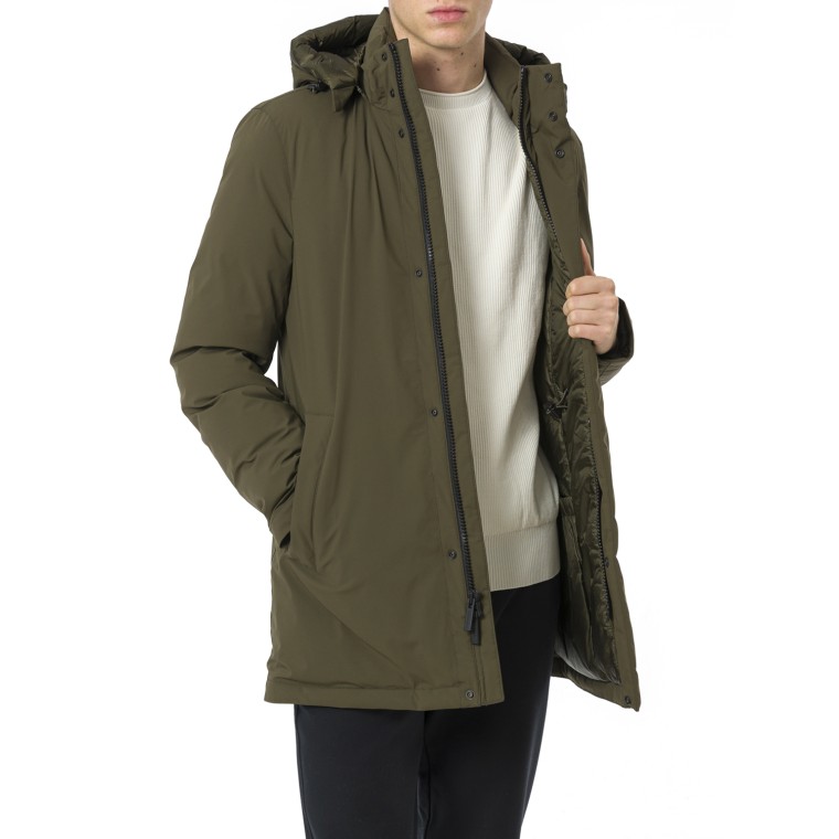 Mountain Parka in nylon elasticizzato Woolrich