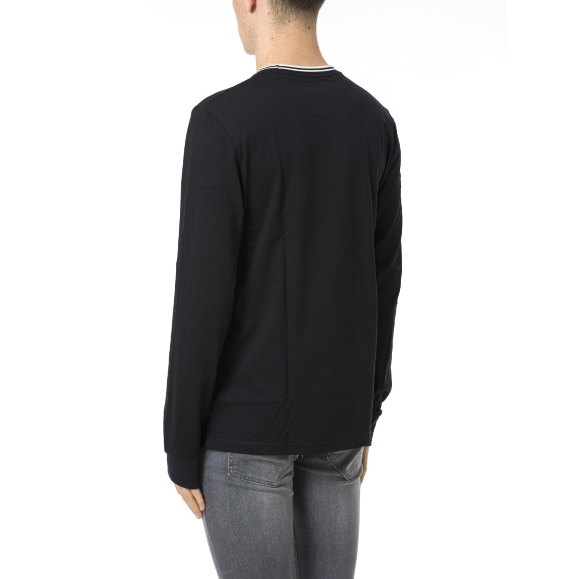 T-Shirt Con Doppia Riga Fred Perry