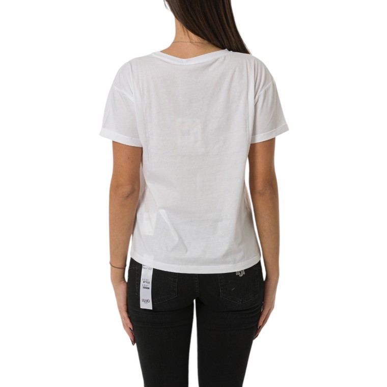 T-shirt con applicazioni Liu Jo