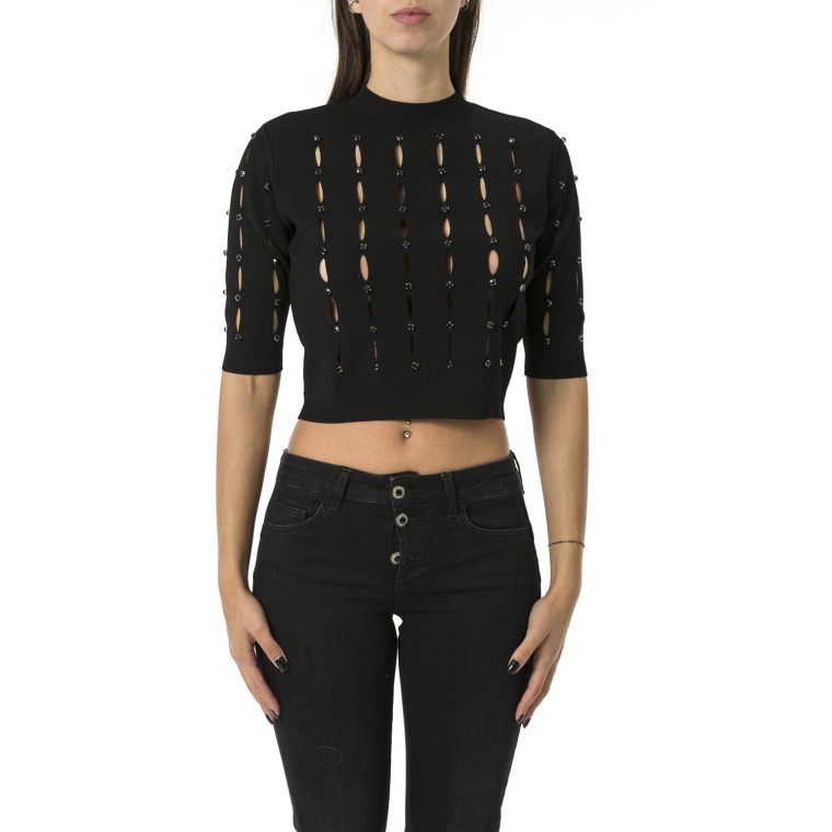 Maglia cut out con strass Liu Jo