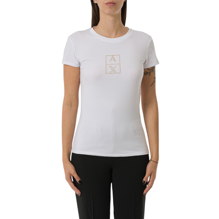 T-shirt con logo lettering Armani Exchange