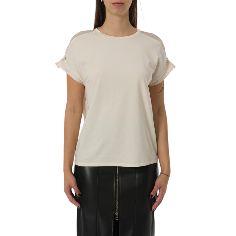 T-shirt con perle Liu Jo