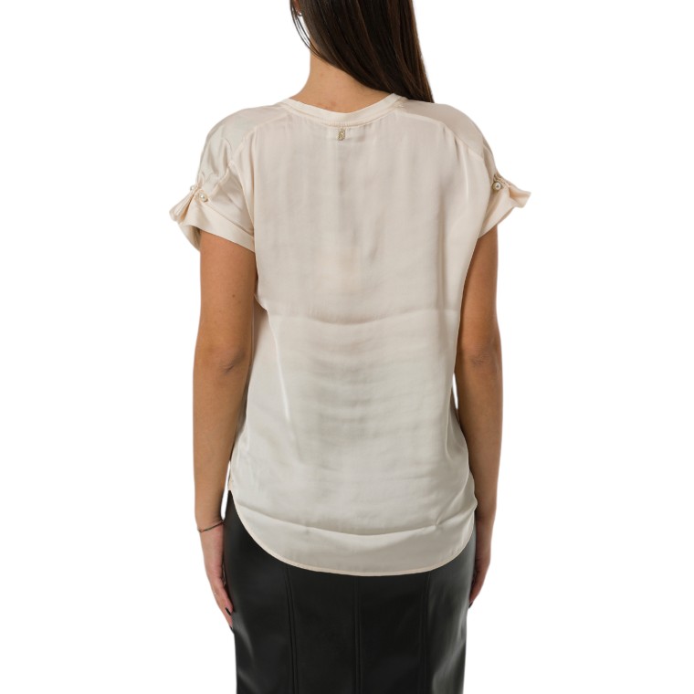 T-shirt con perle Liu Jo