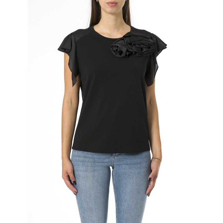 T-shirt con fiore Liu Jo