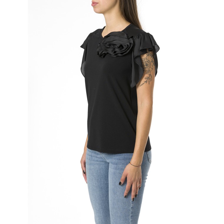 T-shirt con fiore Liu Jo