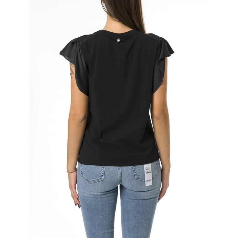 T-shirt con fiore Liu Jo