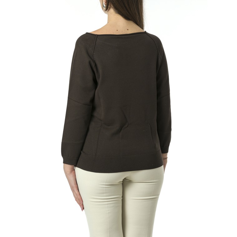 Maglia con scollo a barchetta Marella Monochrome