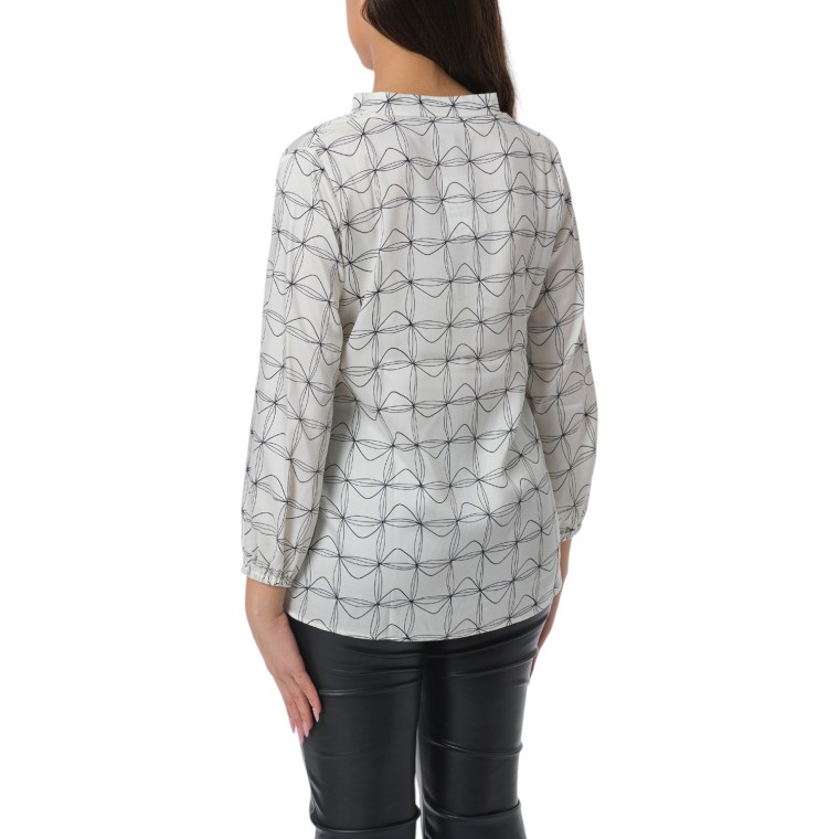 Blusa in twill a fantasia Emme Marella