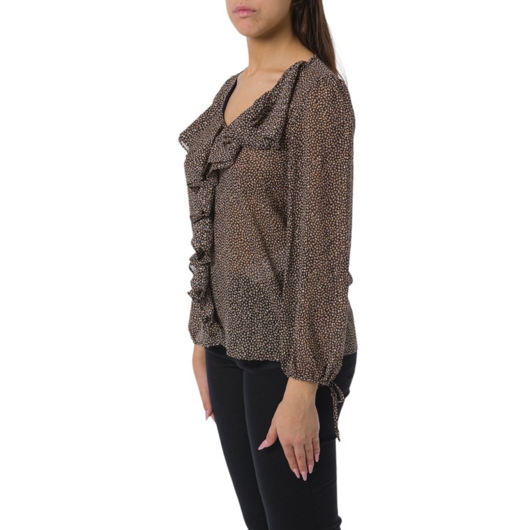 Camicia plumetis con rouches Emme Marella