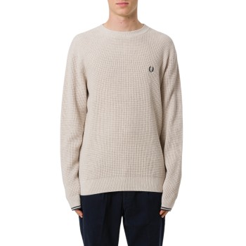 Maglione con lavorazione goffrata Fred Perry