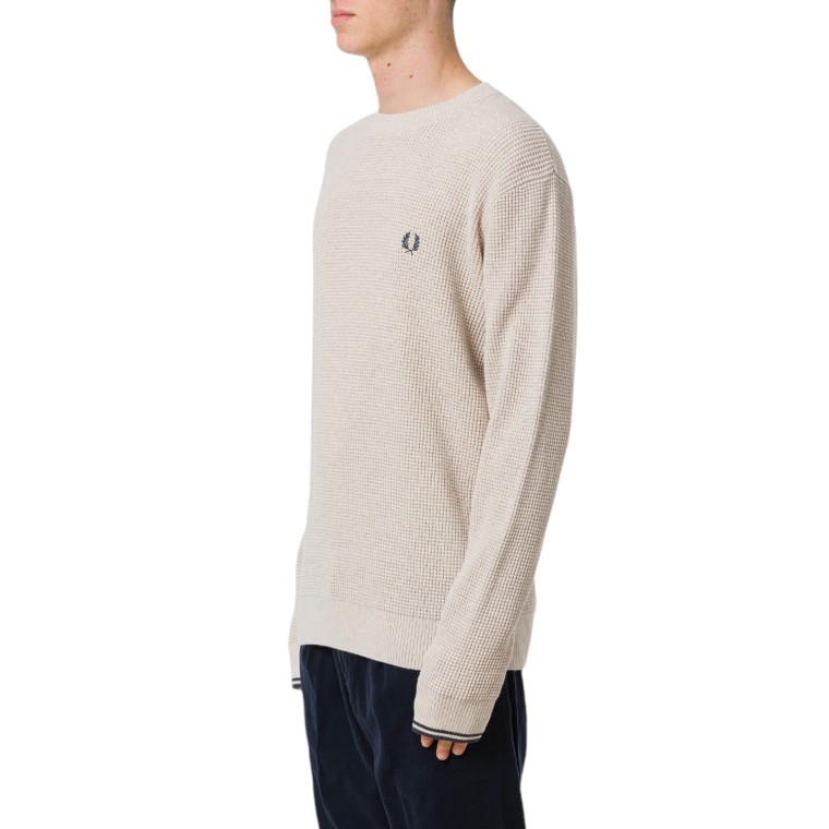 Maglione con lavorazione goffrata Fred Perry