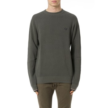 Maglione con lavorazione goffrata Fred Perry