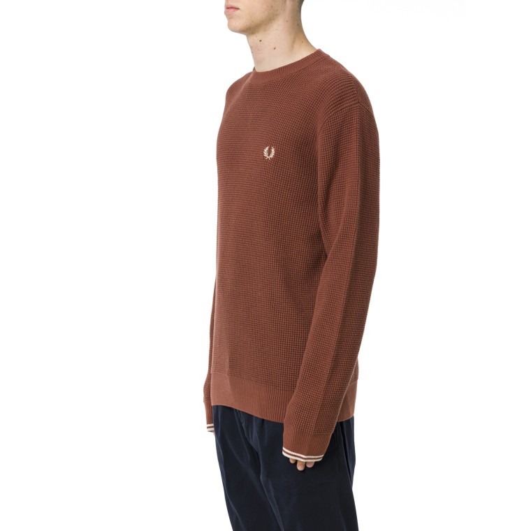 Maglione con lavorazione goffrata Fred Perry