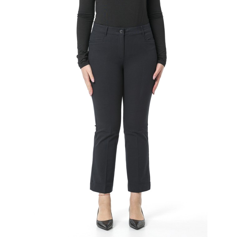 Pantaloni mini-flare in twill Pennyblack