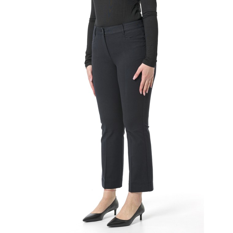 Pantaloni mini-flare in twill Pennyblack