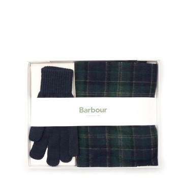 Set sciarpa e guanti Tartan Barbour