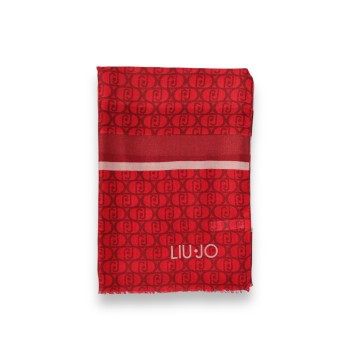 Sciarpa Liu Jo in viscosa con logo jacquard