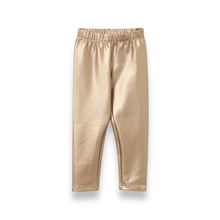 Pantaloni in jersey laminato Liu Jo Kids