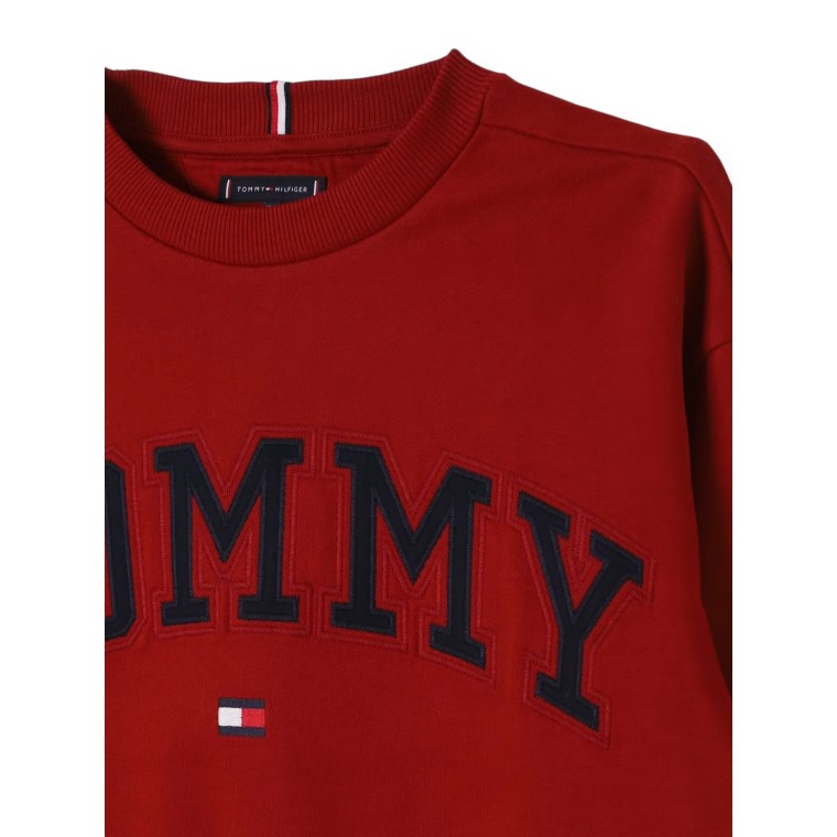 Felpa girocollo Varsity con logo Tommy Hilfiger