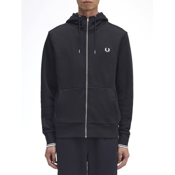 Felpa con cappuccio e zip Fred Perry