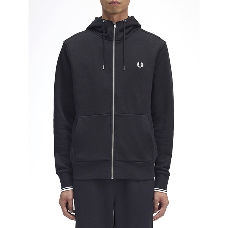 Felpa con cappuccio e zip Fred Perry