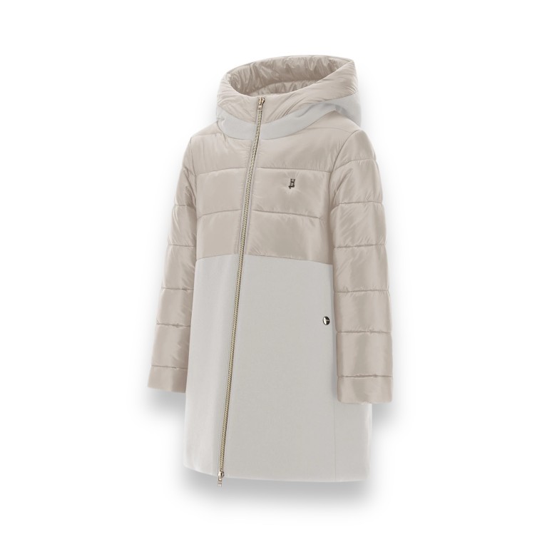 Parka in ecowool e nylon Herno bambina